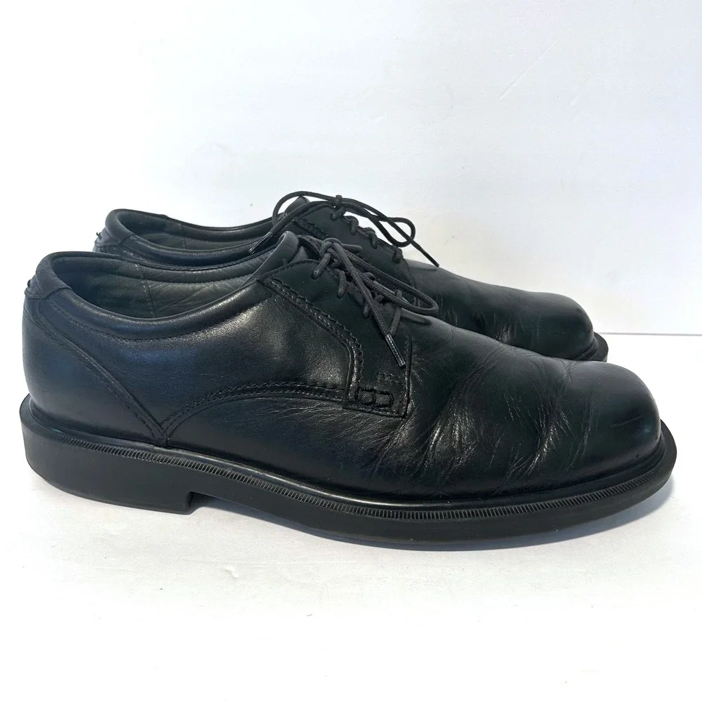 SAS Ambassador Oxford Mens 11.5 Black Leather Lace Up Dress Shoes Orthopedic